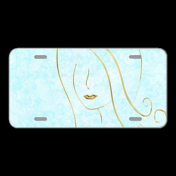 License Plate Novelty Car Front Background Scrapbooking Paper Texture