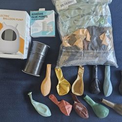 Electric Balloon Pump and 280 Balloons. 