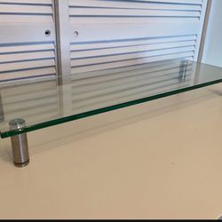 Glass Platform Táble Larga For Laptop, Computer Screens, Monitor And Laptop
