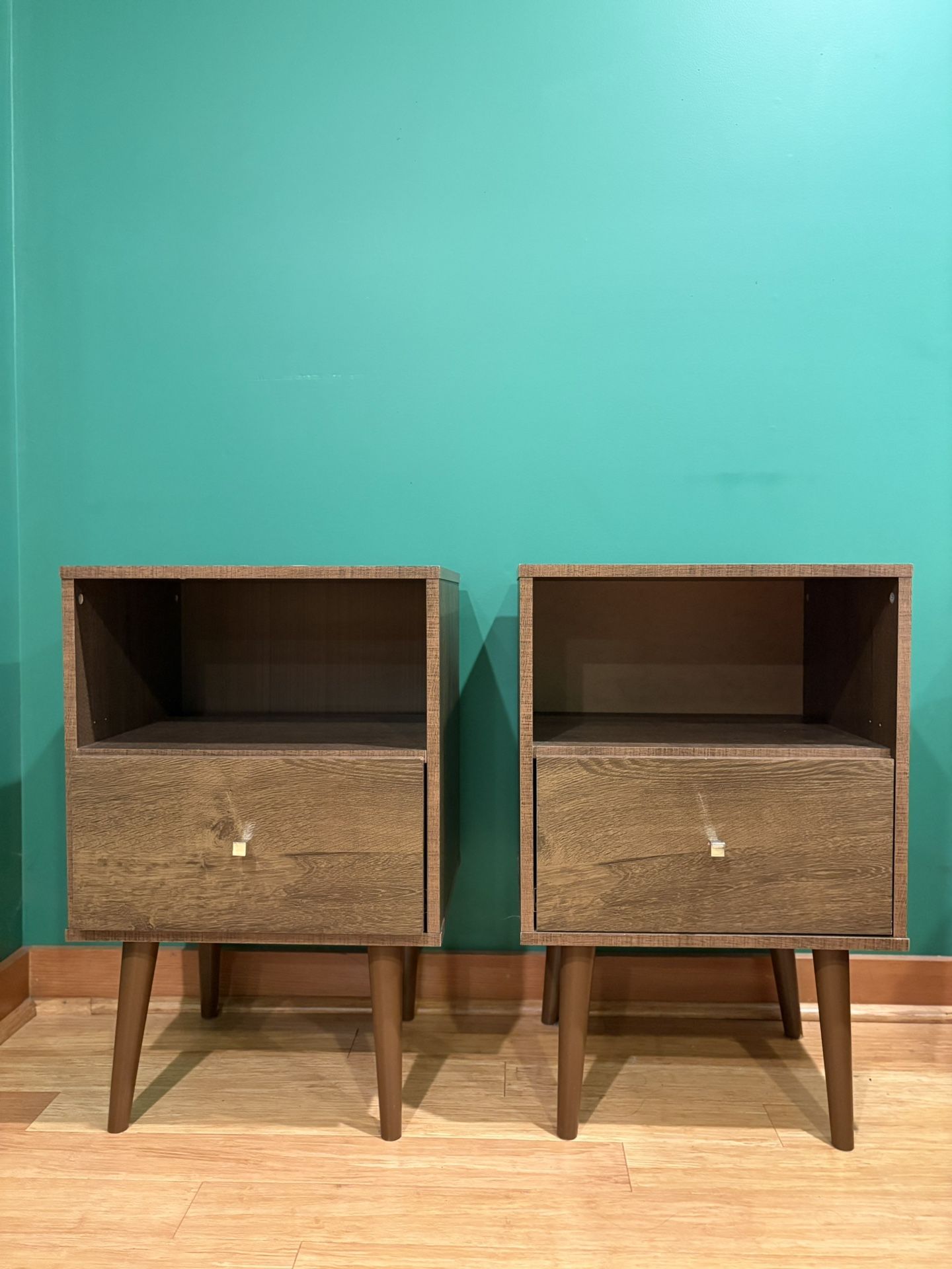 Pair of Sleek, Modern Bedside Tables