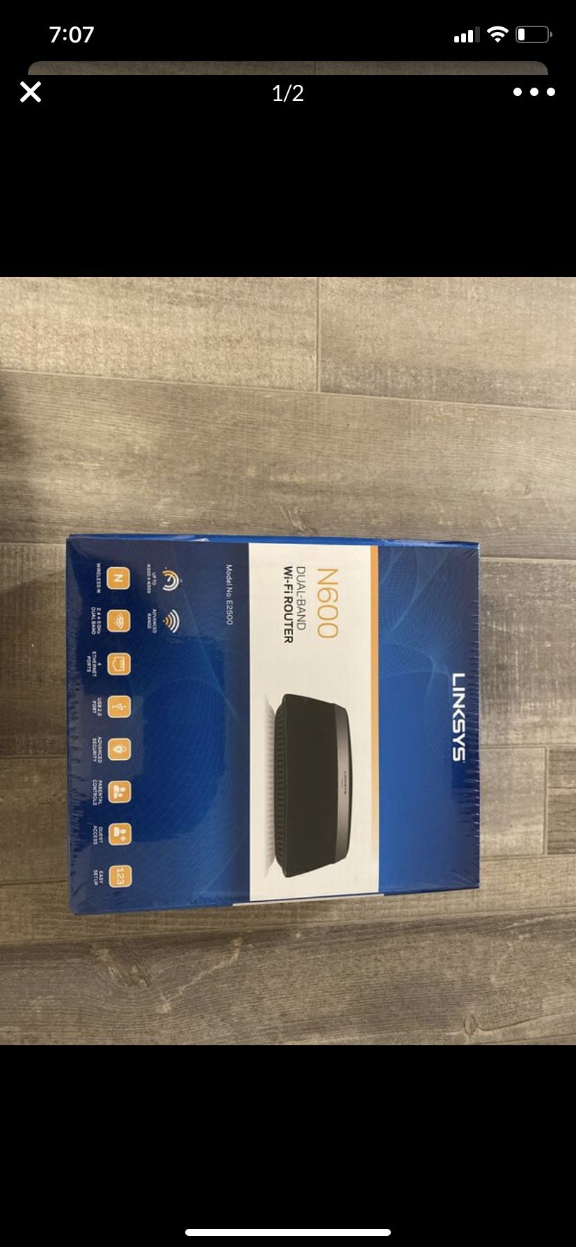 Linksys N600 sealed pack never opened