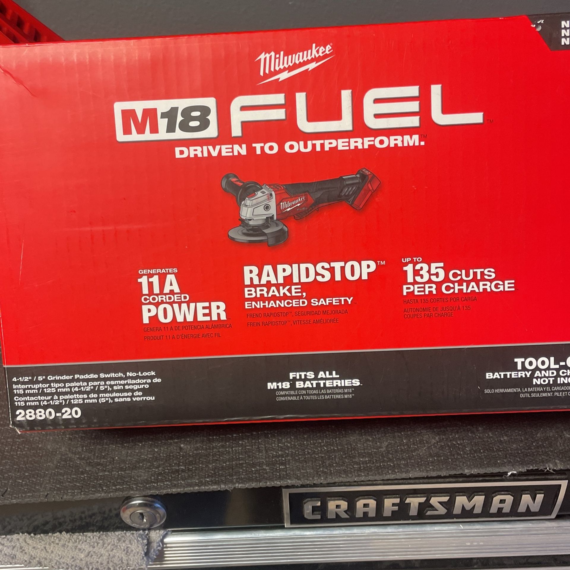 4-1/2 Grinder $140 Tool Only Firm