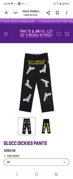 Awful lot of cough syrup pants XL