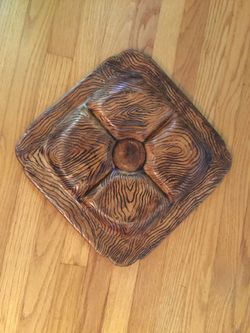 Mid-century Treasure Craft 1959 ceramic platter