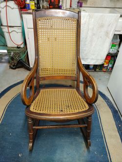 Antique wooden rocker