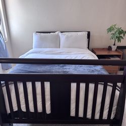 Full size bed frame + mattress