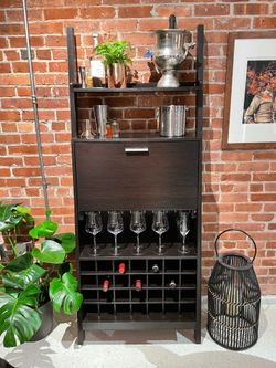 Ladder Bar Cabinet / Wine Storage Cabinet
