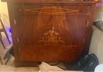 Art Deco Style Wood Sideboard Cabinet