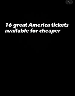 Great America tickets