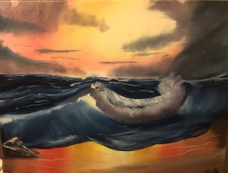 Hand Painted Oil Painting (18inx24in)