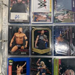 Wrestling Cards, One Signed