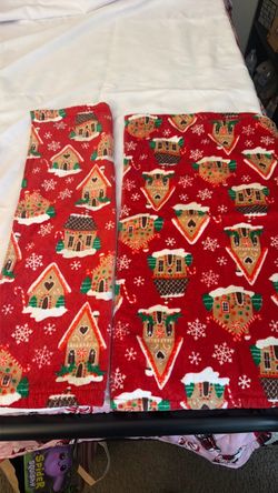 Christmas Gingerbread House Kitchen Towels Set of 2