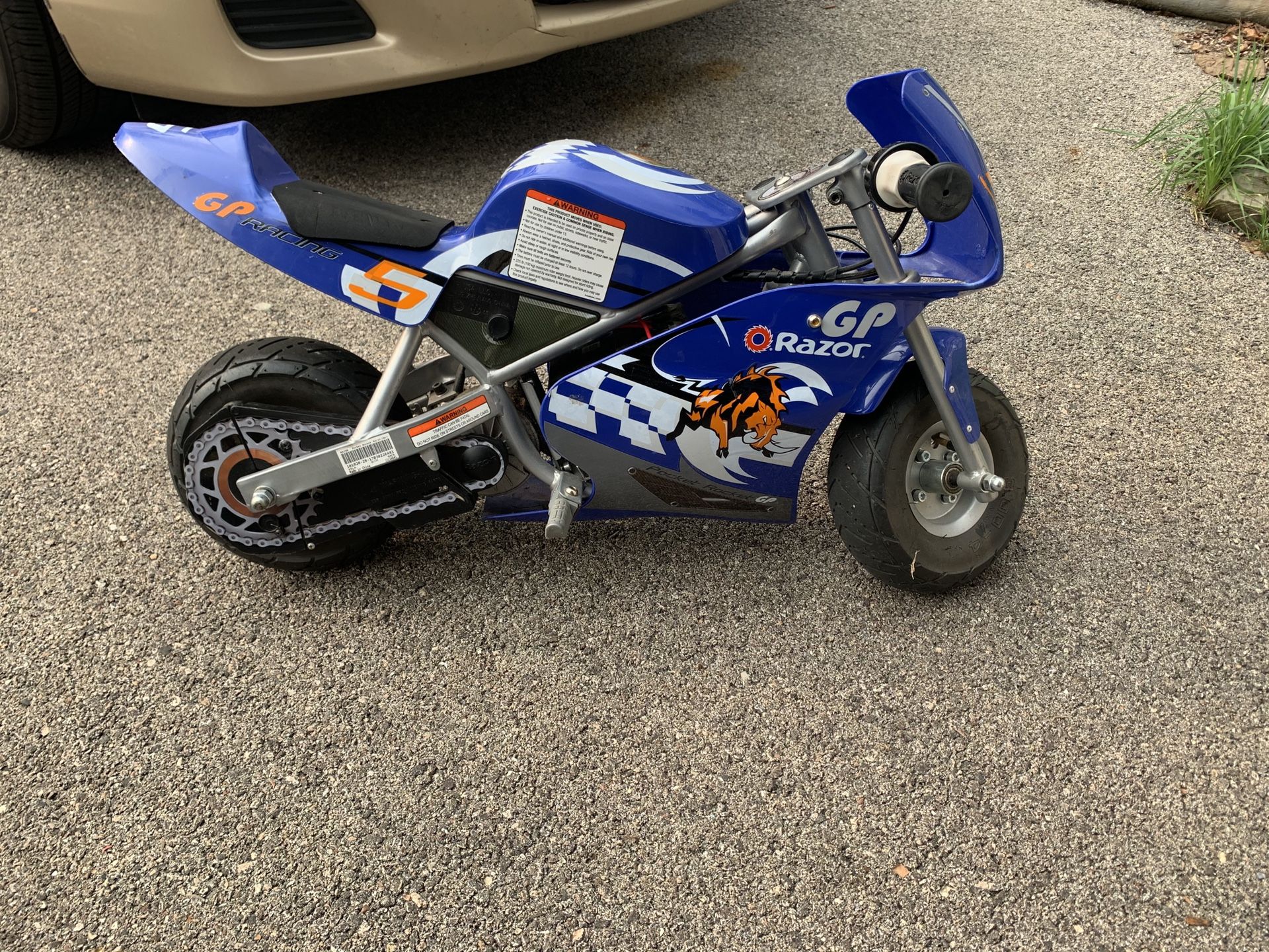 Kids pocket rocket electric motorcycle