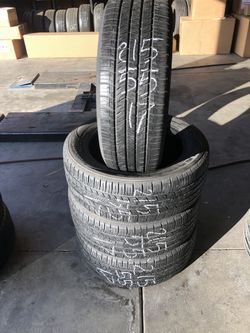 215-55-17 used tires 215/55/17 llantas usadas