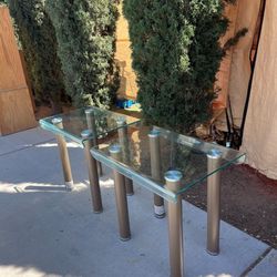 Matching Glass End Tables!