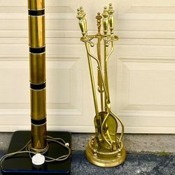 Vintage Brass Chimney Tools 