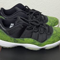Nike Air Jordan 11 Retro Low Nightshade Green Snakeskin Size 11 