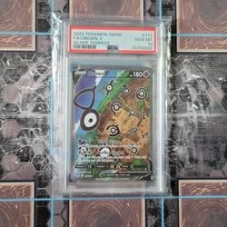 Pokemon Unown V Alt Art PSA 10 (Silver Tempest)