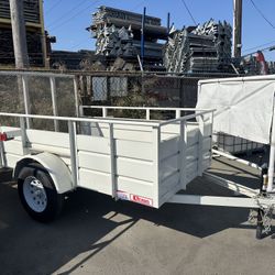 Carson Trailer Land scape 5 X 10 White 