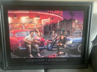 Chris Consani Legendary Crossroads -Elvis, Marilyn, Dean, Bogart-28.5"X18.76"