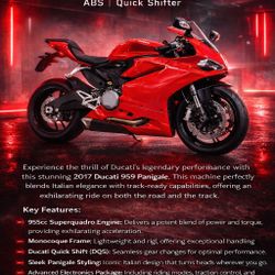 🔥 FOR SALE: 2017 Ducati 959 Panigale 🔥