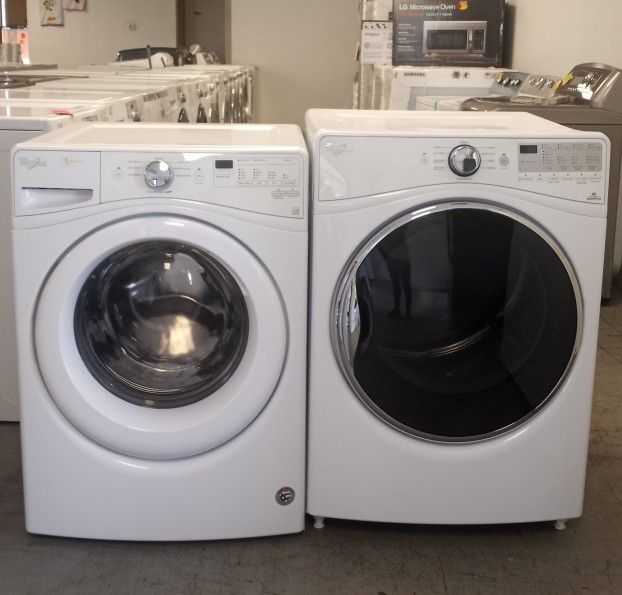 Whirlpool ) Washer & dryer Electric Stakable like New works Perfectly Very Clean 1216 Hartford Turnpike Vernon CT