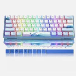 Womier WK61 Keyboard Hot-Swappable Gaming Mechanical Keyboard with RGB
