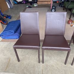 Wooden leather kitchen chairs