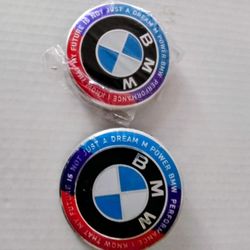 Bmw 82mm,74mm Emblems Both For $20