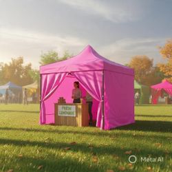 10x10 Popup Canopy Fuchsia Pink 