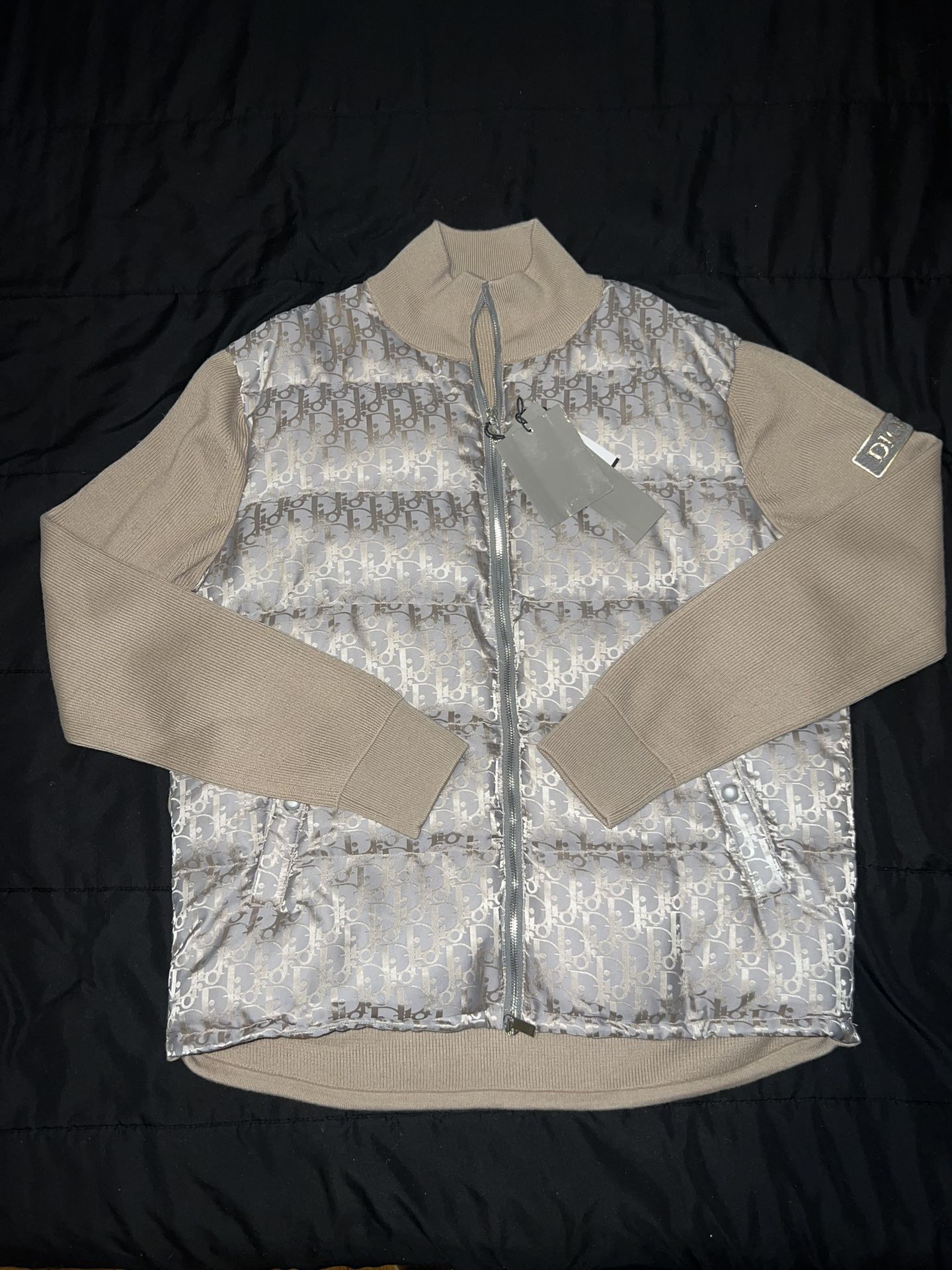 Dior Jacket Tan Beige Size Large Brand New Jordan