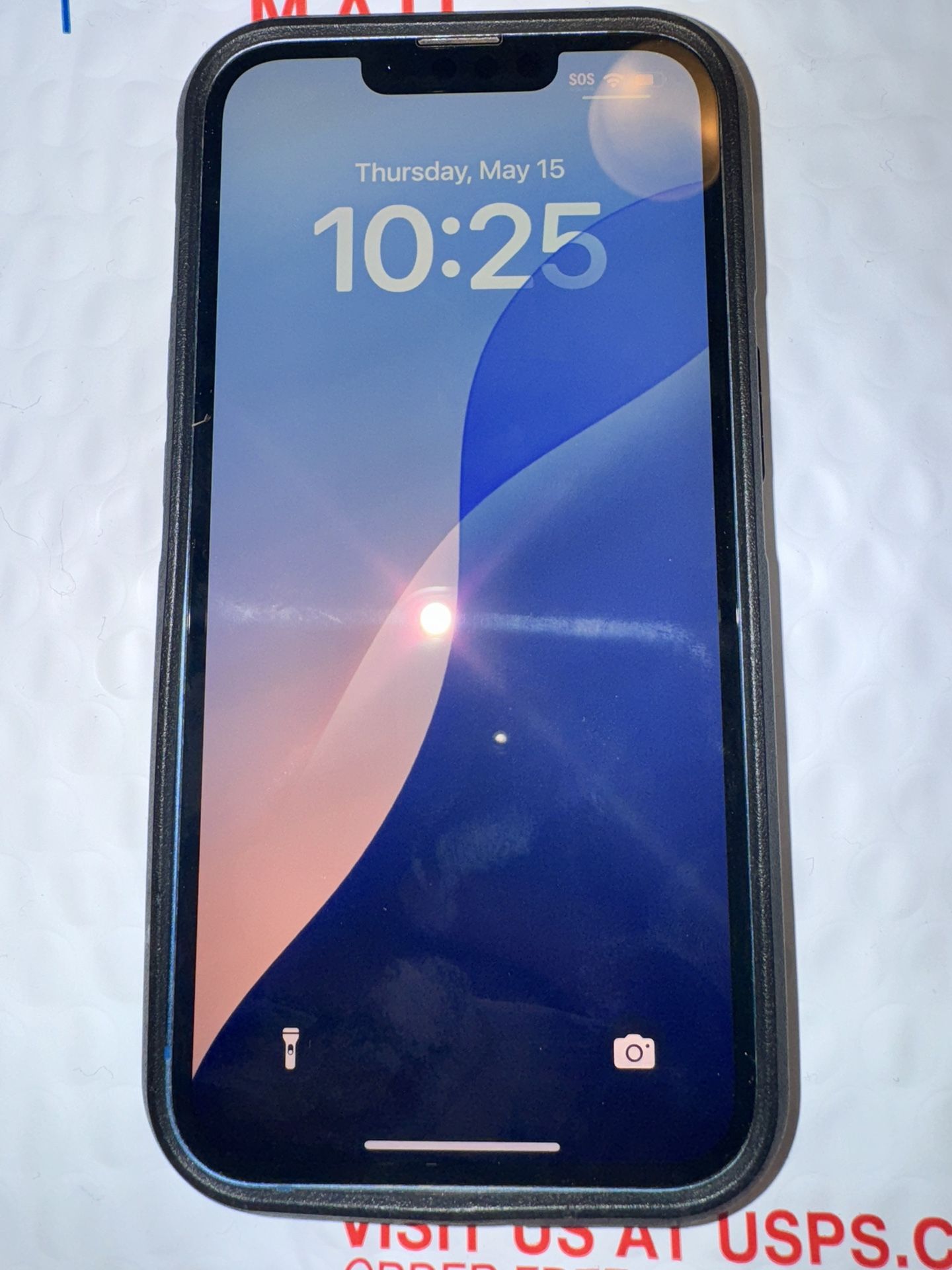 iPhone 13 Unlocked 128GB Blue Cracked Back