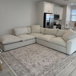 Brand New Living Spaces Couch And consule