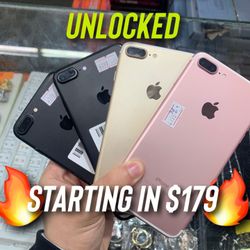 IPHONE 7 PLUS UNLOCKED STARTING IN $179