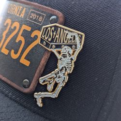 LAFC PIN DEATH REAPER SKELETON  COFFIN GRAVE LOS ANGELES JACKET VEST SHIRT HAT SCARF