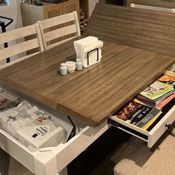 Dining Table and Bar Stool Set