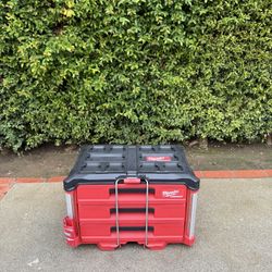 Milwaukee PACKOUT 22 in. Modular 3-Drawer Tool Box with Metal Reinforced Corners