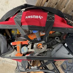 Large husky bag with tools everything for $30