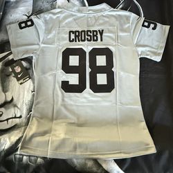 WOMENS LAS VEGAS RAIDERS MAXX CROSBY STITCHED JERSEY SMALL UP TO 2XL Ships Same Day If Ordered Before 3pmPST