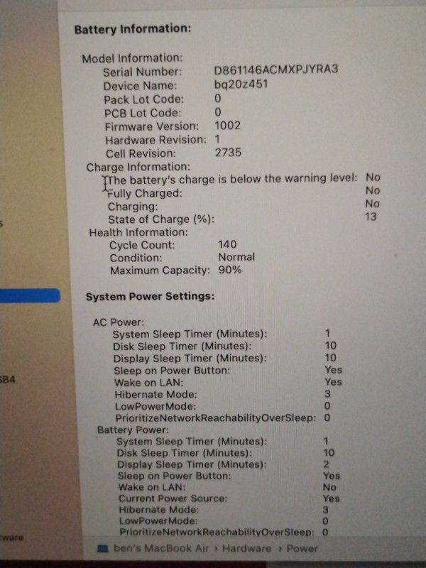 MacBook Air M1 8-Core CPU and 7-Core GPU 13 