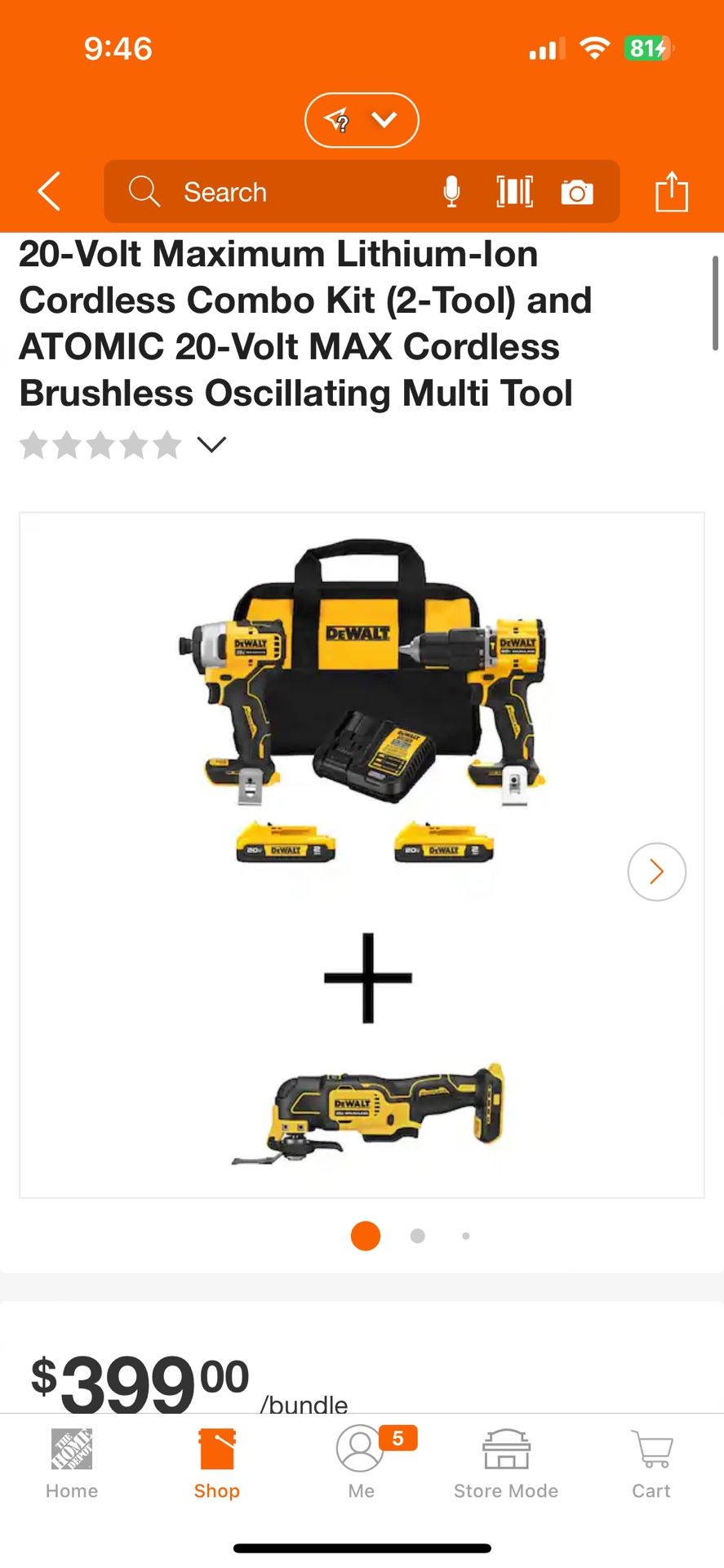 Dewalt Set Tools 