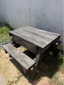 Kids Wooden picnic bench