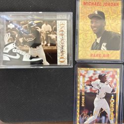 Michael Jordan Baseball Chicago White Sox Lot Including Shadow Box 