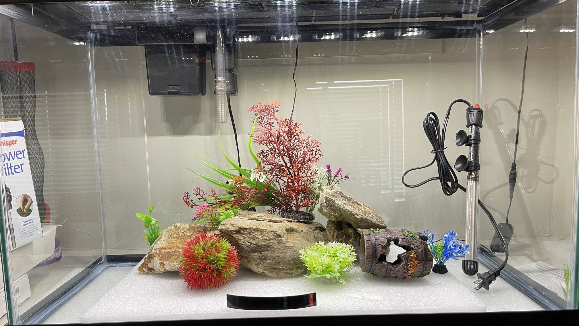 FISH TANK with Complete Accessories and Decors, NEW 29 Gallon