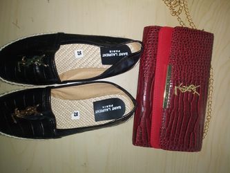 Designer shoes and purse