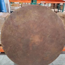 64" Hand Hammered Copper Round Table/12 Chairs 