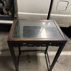Glass Top Decor Table