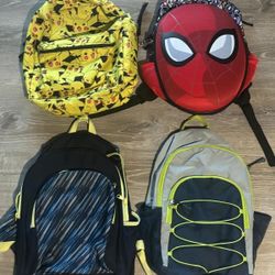 4 Backpacks for $20
