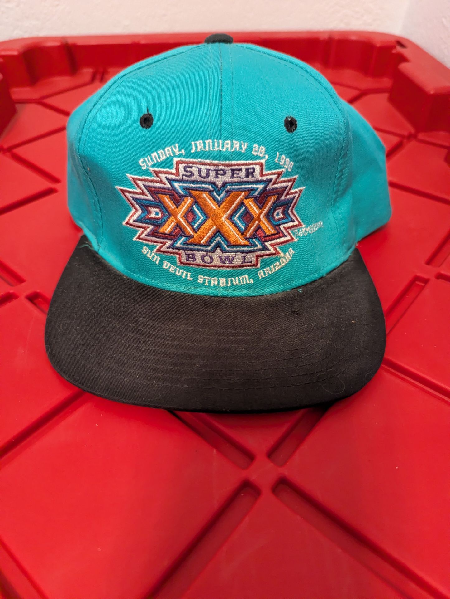 Vintage Deadstock 1996 Super Bowl Baseball Hat Cap Embroidered Snapback