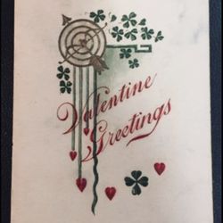 Early 1900's 1 Cent Unused Valentines Day Postcard